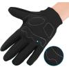 imageAccmor Kids Cycling Gloves  Breathable NonSlip Full Finger Gloves for Child Cycling Climbing Riding Biking ampamp Outdoor Sports 410 Years Boys ampamp GirlsStyle BBlue Grey
