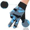 imageAccmor Kids Cycling Gloves  Breathable NonSlip Full Finger Gloves for Child Cycling Climbing Riding Biking ampamp Outdoor Sports 410 Years Boys ampamp GirlsStyle BBlue Grey