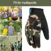 imageAccmor Kids Cycling Gloves  Breathable NonSlip Full Finger Gloves for Child Cycling Climbing Riding Biking ampamp Outdoor Sports 410 Years Boys ampamp GirlsStyle ACamo