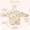 imageAccmor Long Sleeve Baby Bib Full Sleeve Bib Baby Toddler Waterproof Sleeved Bibs Smock Machine WashableBeige Dinosaur
