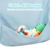 imageAccmor Long Sleeve Baby Bib Full Sleeve Bib Baby Toddler Waterproof Sleeved Bibs Smock Machine WashableBlue