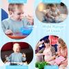 imageAccmor Long Sleeve Baby Bib Full Sleeve Bib Baby Toddler Waterproof Sleeved Bibs Smock Machine WashableBlue