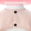 imageAccmor Long Sleeve Baby Bib Full Sleeve Bib Baby Toddler Waterproof Sleeved Bibs Smock Machine WashablePink
