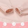 imageAccmor Long Sleeve Baby Bib Full Sleeve Bib Baby Toddler Waterproof Sleeved Bibs Smock Machine WashablePink