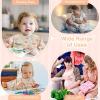 imageAccmor Long Sleeve Baby Bib Full Sleeve Bib Baby Toddler Waterproof Sleeved Bibs Smock Machine WashableRainbow