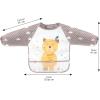 imageAccmor Long Sleeve Baby Bibs Waterproof Sleeved Bibs Smock for Toddler Baby Girls Boys Eating Feeding5pcsbearDinosaur Whale Lion Flamingo