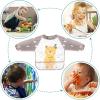 imageAccmor Long Sleeve Baby Bibs Waterproof Sleeved Bibs Smock for Toddler Baby Girls Boys Eating Feeding5pcsbearDinosaur Whale Lion Flamingo