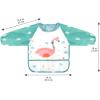 imageAccmor Long Sleeve Baby Bibs Waterproof Sleeved Bibs Smock for Toddler Baby Girls Boys Eating Feeding5pcsbird Fox Flamingo Elk Whale
