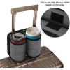 imageAccmor Luggage Travel Cup Holder Universal Suitcase Drinks Beverage Holder Free Hands Suitcase Cup Caddy Gifts for Travelers Flight Attendants