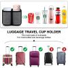 imageAccmor Luggage Travel Cup Holder Universal Suitcase Drinks Beverage Holder Free Hands Suitcase Cup Caddy Gifts for Travelers Flight Attendants