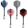 imageAccmor Magnetic Darts 12pcs Replacement Safety Plastic Darts for DartboardBlack Blue RedGeometry