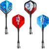 imageAccmor Magnetic Darts 12pcs Replacement Safety Plastic Darts for DartboardBlue RedShiny