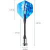 imageAccmor Magnetic Darts 12pcs Replacement Safety Plastic Darts for DartboardBlue RedShiny
