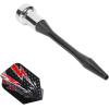 imageAccmor Magnetic Darts 12pcs Replacement Safety Plastic Darts for DartboardRed Black BlueModern