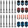 imageAccmor Magnetic Darts 12pcs Replacement Safety Plastic Darts for DartboardRed Black BlueModern