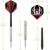 imageAccmor Metal Tip Darts Steel Tip Darts Professional Metal Darts Darts Metal Tip Set Metal Darts for Dartboard Classic LegendSilver