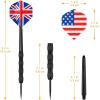 imageAccmor Metal Tip Darts Steel Tip Darts Professional Metal Darts Darts Metal Tip Set Metal Darts for Dartboard FlagsBlack