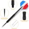 imageAccmor Metal Tip Darts Steel Tip Darts Professional Metal Darts Darts Metal Tip Set Metal Darts for Dartboard FlagsBlack