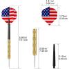 imageAccmor Metal Tip Darts Steel Tip Darts Professional Metal Darts Darts Metal Tip Set Metal Darts for Dartboard FlagsGold