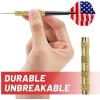 imageAccmor Metal Tip Darts Steel Tip Darts Professional Metal Darts Darts Metal Tip Set Metal Darts for Dartboard FlagsGold