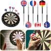 imageAccmor Metal Tip Darts Steel Tip Darts Professional Metal Darts Darts Metal Tip Set Metal Darts for Dartboard FlagsSilver