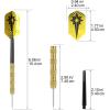imageAccmor Metal Tip Darts Steel Tip Darts Professional Metal Darts Darts Metal Tip Set Metal Darts for Dartboard GorgeousGold