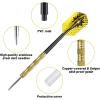 imageAccmor Metal Tip Darts Steel Tip Darts Professional Metal Darts Darts Metal Tip Set Metal Darts for Dartboard GorgeousGold