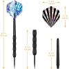 imageAccmor Metal Tip Darts Steel Tip Darts Professional Metal Darts Darts Metal Tip Set Metal Darts for Dartboard Laser ColorfulBlack