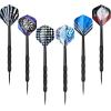 imageAccmor Metal Tip Darts Steel Tip Darts Professional Metal Darts Darts Metal Tip Set Metal Darts for Dartboard Laser ColorfulBlack