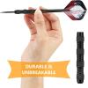 imageAccmor Metal Tip Darts Steel Tip Darts Professional Metal Darts Darts Metal Tip Set Metal Darts for Dartboard Laser ColorfulBlack