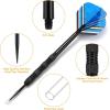 imageAccmor Metal Tip Darts Steel Tip Darts Professional Metal Darts Darts Metal Tip Set Metal Darts for Dartboard Laser ColorfulBlack