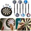 imageAccmor Metal Tip Darts Steel Tip Darts Professional Metal Darts Darts Metal Tip Set Metal Darts for Dartboard Laser ColorfulBlack