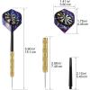 imageAccmor Metal Tip Darts Steel Tip Darts Professional Metal Darts Darts Metal Tip Set Metal Darts for Dartboard Laser ColorfulGold
