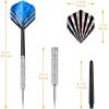 imageAccmor Metal Tip Darts Steel Tip Darts Professional Metal Darts Darts Metal Tip Set Metal Darts for Dartboard Laser ColorfulSilver