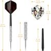 imageAccmor Metal Tip Darts Steel Tip Darts Professional Metal Darts Darts Metal Tip Set Metal Darts for Dartboard SymbolsSilver