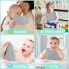 imageAccmor Muslin Baby Drool Bibs 6 Pack Baby Bandana Drool Bibs Soft Cotton Baby Bandana Bibs for Teething DroolingStyle Agrey