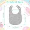 imageAccmor Muslin Baby Drool Bibs 6 Pack Baby Bandana Drool Bibs Soft Cotton Baby Bandana Bibs for Teething DroolingStyle Agrey