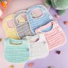 imageAccmor Muslin Baby Drool Bibs 6 Pack Baby Bandana Drool Bibs Soft Cotton Baby Bandana Bibs for Teething DroolingStyle Bmulticolor