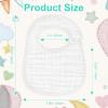 imageAccmor Muslin Baby Drool Bibs 6 Pack Baby Bandana Drool Bibs Soft Cotton Baby Bandana Bibs for Teething DroolingStyle Bmulticolor