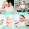 imageAccmor Muslin Baby Drool Bibs 6 Pack Baby Bandana Drool Bibs Soft Cotton Baby Bandana Bibs for Teething DroolingStyle Bwhite