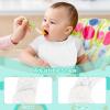 imageAccmor Muslin Baby Drool Bibs 6 Pack Baby Bandana Drool Bibs Soft Cotton Baby Bandana Bibs for Teething DroolingStyle Bwhite