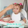 imageAccmor Muslin Baby Drool Bibs 6 Pack Baby Bandana Drool Bibs Soft Cotton Baby Bandana Bibs for Teething DroolingStyle Bwhite