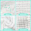 imageAccmor Muslin Baby Drool Bibs 6 Pack Baby Bandana Drool Bibs Soft Cotton Baby Bandana Bibs for Teething DroolingStyle Bwhite