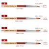 imageAccmor Nail Art Brush for Acrylic Powder Wooden Handle Acrylic Nail Art Design Brush Nail Art Brushes Art Tool Size  8