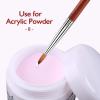 imageAccmor Nail Art Brush for Acrylic Powder Wooden Handle Acrylic Nail Art Design Brush Nail Art Brushes Art Tool Size  8