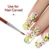 imageAccmor Nail Art Brush for Acrylic Powder Wooden Handle Acrylic Nail Art Design Brush Nail Art Brushes Art Tool Size  8