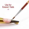 imageAccmor Nail Art Brush for Acrylic Powder Wooden Handle Acrylic Nail Art Design Brush Nail Art Brushes Art Tool Size  8
