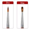 imageAccmor Nail Art Brush for Acrylic Powder Wooden Handle Acrylic Nail Art Design Brush Nail Art Brushes Art Tool Size  8