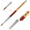imageAccmor Nail Art Brush for Acrylic Powder Wooden Handle Acrylic Nail Art Design Brush Nail Art Brushes Art Tool Size  8