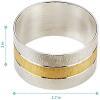 imageAccmor Napkin Rings Metal Gold Round Napkin Rings Buckles for Table Decorations Wedding Dinner Party Set of 4